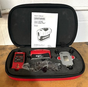 lot 75 image: Craftsman 4 in 1 Level with Laser Trac 310.45251