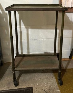 lot 90 image: Vintage Metal Shop Cart