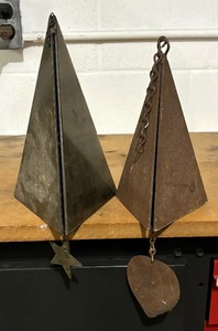 lot 93 image: Two Metal Wind Chimes