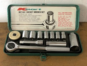lot 141 image: Vintage Kmart Metric Socket Set