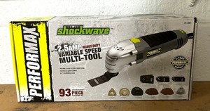 lot 155 image: New Shockwave 2.5 Amp Heavy Duty Variable Speed Multi Tool
