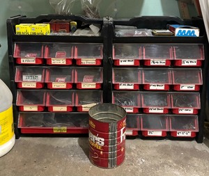lot 163 image: Nails and Screws with Organizers