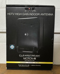 lot 188 image: New Clearstream Micron-R with Reflector HDTV High Gain Indoor Antenna by Antennas Direct
