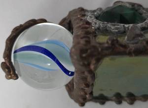 lot 111 image: Unique Glass & Brass Kaleidoscope