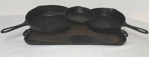 lot 121 image: Cast Iron Pans Including Griiswold