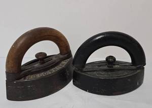 lot 129 image: Pair of Vintage Flat Irons