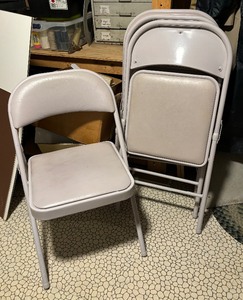 lot 150A image: Set of Four Metal Folding Chairs