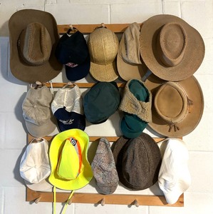 lot 257 image: Hat Rack with Hats