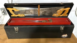 lot 259 image: All American Tool Box with Saws