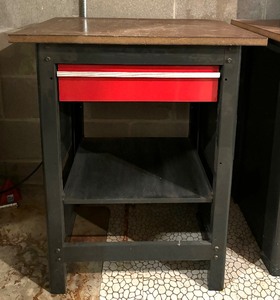 lot 292 image: Garage Table with Drawer #1