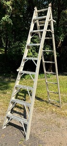 lot 332 image: 8 12 Foot Metal Ladder