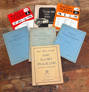 lot 358 image: Vintage Radio and Automotive Manuals