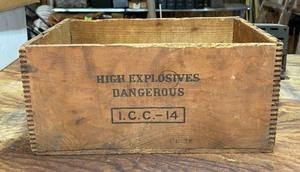 lot 360 image: Vintage Dupont Explosives Wooden Crate