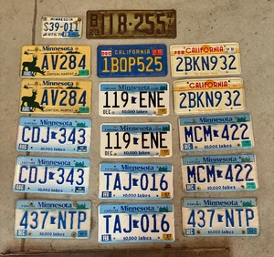 lot 364 image: Variety of License Plates