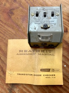 lot 382 image: Vintage Healthkit Transistor Diode Checker