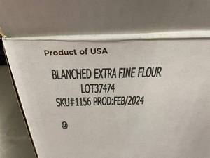 lot 6 image: 1.4 - 25lb Bag of Treehouse Blanched Extra Fine Almond Flour