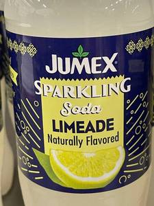 lot 8 image: Jumex Sparkling Limeade Soda 1.25L Bottles - Lot of 6