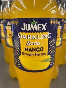lot 13 image: Jumex Sparkling Soda Mango Naturally Flavored 1.25L - 6 Bottles