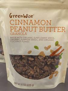 lot 16 image: E 3 - GreenWise Cinnamon Peanut Butter Granola - 3 Packs