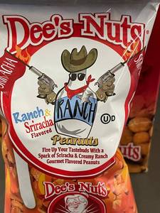 lot 21 image: AS 4 - Dees Nuts Ranch & Sriracha Flavored Peanuts 10 packs