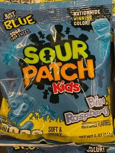 lot 35 image: CO 5 - Sour Patch Kids Blue Raspberry Candy Bulk Pack (12 Bags)