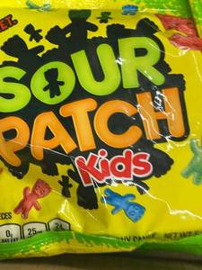 lot 36 image: CO 5 - Sour Patch Kids Soft & Chewy Candy - 12 Bags