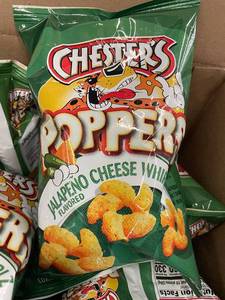 lot 42 image: Chesters Poppers Jalapeo Cheese Whirl Snacks 12-Pack