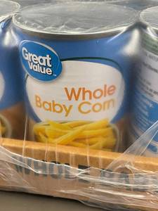 lot 45 image: ID 4-5 - Great Value Whole Baby Corn - 12 Pack
