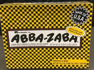 lot 49 image: HI 5 - Annabelles ABBA-ZABA Chewy Taffy with Chocolate Peanut Butter Center, 24 Bars