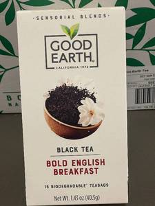 lot 255 image: HI 2 - Good Earth Bold English Breakfast Tea - 6 Boxes