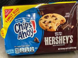 lot 312 image: AZ 3 - Chips Ahoy Cookies with Hersheys Milk Chocolate (3 Packs of 14.48 oz)