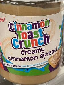 lot 412 image: HI 4 - Cinnamon Toast Crunch Creamy Cinnamon Spread - 6 Jars