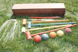 Vintage Croquet Set