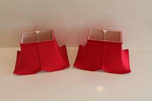 Red Chinoiserie Lampshades