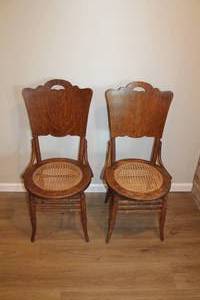 Antique Oak Dining Chairs