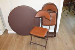 The Durham Line Folding Table & Chairs Set