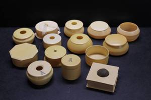 Celluloid Powder Boxes & Hair Receivers