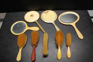 Celluloid Hand Mirrors & Brushes
