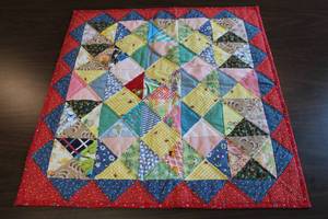Squares & Triangles Calico Quilt