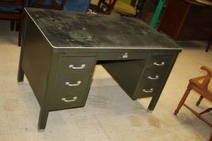 The General Fireproofing Co Fireproof Office Desk 6-drawer with Key