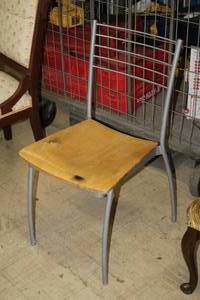 Wood  Metal Side Chair