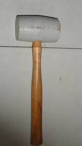 lot 14 image: 32oz Gray Rubber Mallet-Made in USA