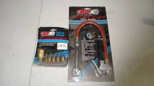 lot 82 image: Grip Deluxe Tire Inflator with Gauge 6Pc Quick Coupler Set