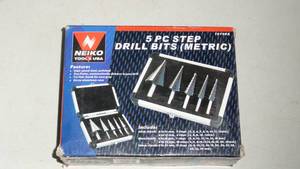 lot 96 image: Neiko 5Pc Step Drill Bits -Metric