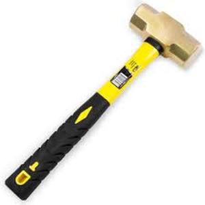 lot 23 image: STARK 3 lbs. Brass Sledge Hammer with Fiberglass Handle