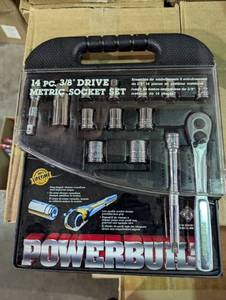 lot 108 image: 14 Piece 38 Drive Metric Socket Set - Power Built - ANSI