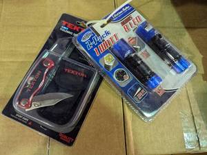 lot 132 image: Tekton Sports Knife & Atak 2-Pack Flashlights