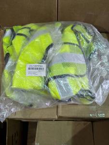 lot 139 image: 4-Pack - Condor Safety Vest Yellow Mesh with High Visibility Reflective Strips 1APP5A