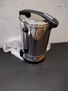 lot 103 image: Zulay Stainless Electric 5-gallon coffee percolator with heating & warming function, Model 1000160