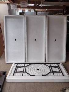 lot 125 image: (4) Chillin Fill N Chill party ice table foldable legs.